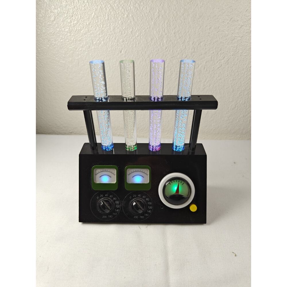 Rare Vintage Gemmy Dr. Shivers Animated Bubbling Test Tubes Prop-Works Great